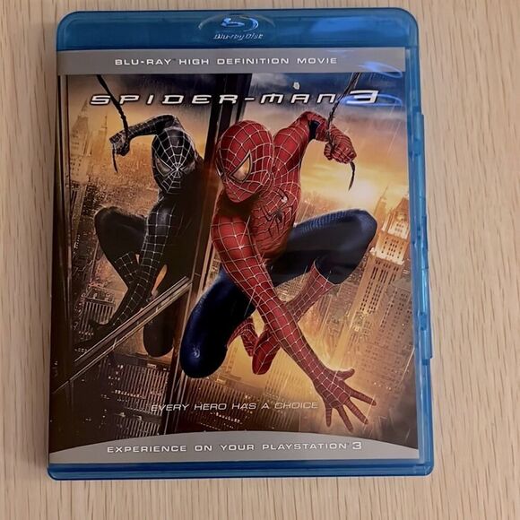 Blu-Ray high definition movie SPIDER-MAN 3 w case play on Playstation 3 - Picture 1 of 3